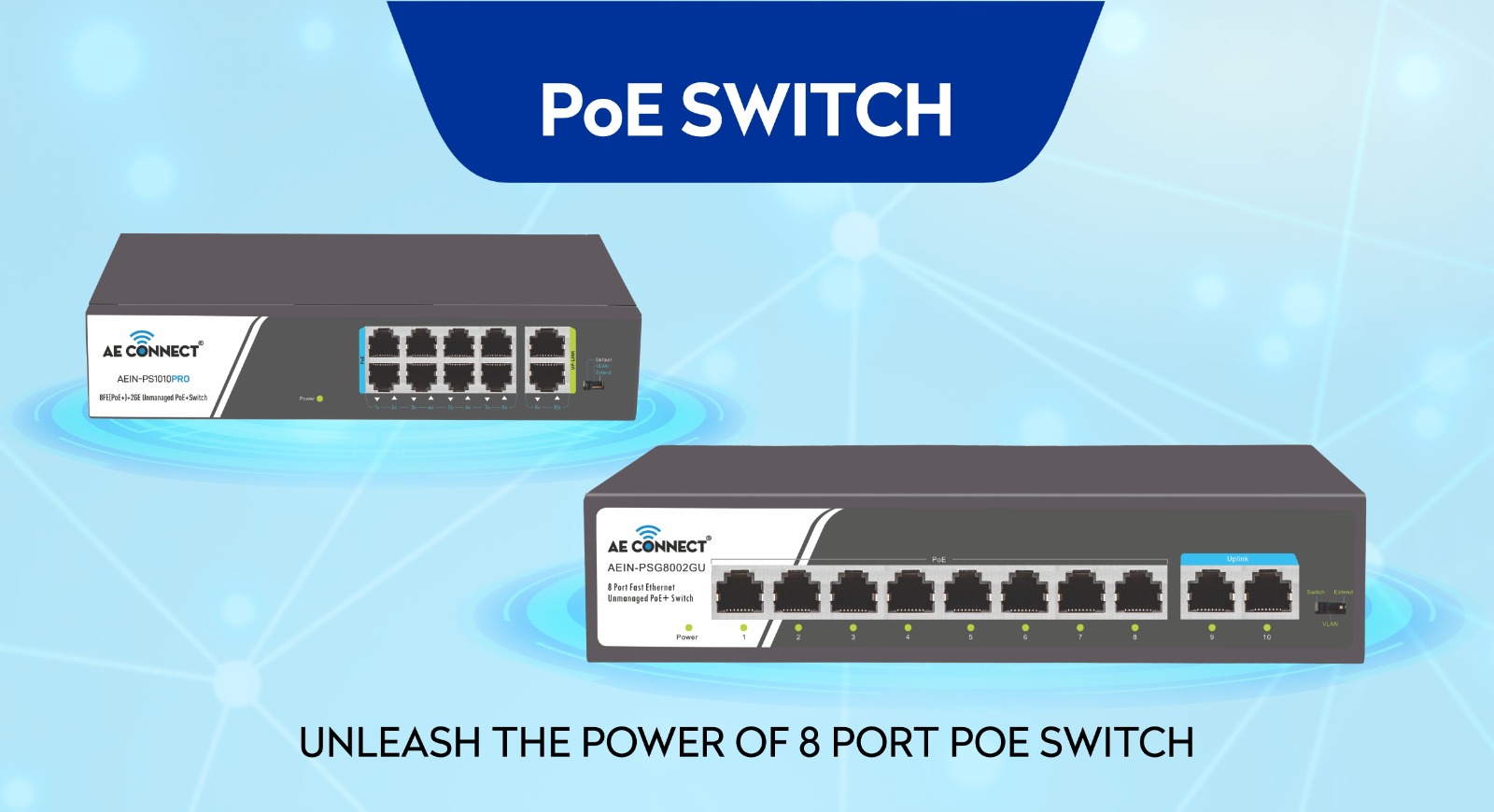 8 Port PoE Switch