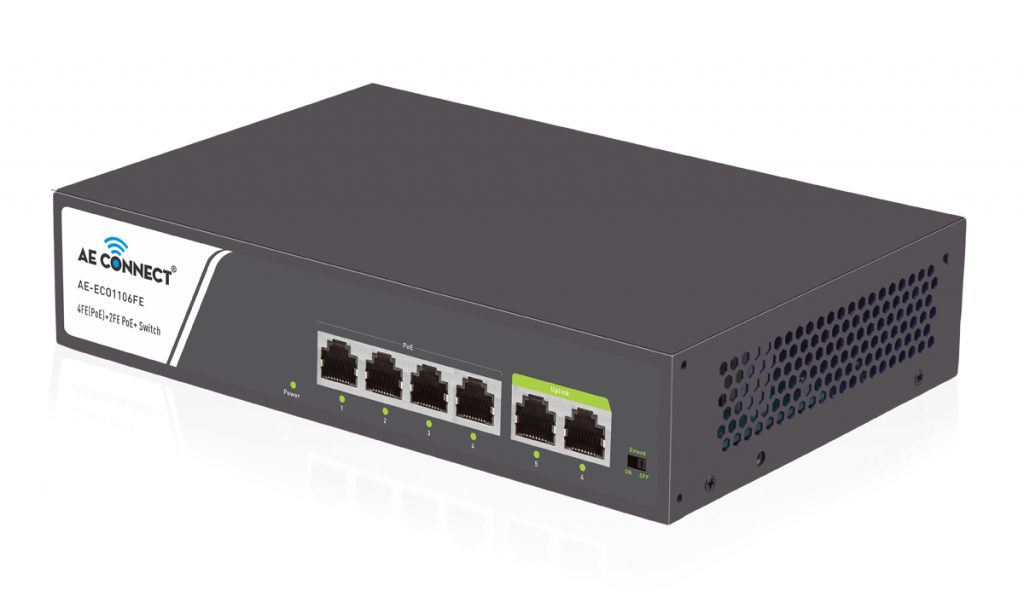 4 Port PoE Switch - Gigabit Unmanaged Compact Design