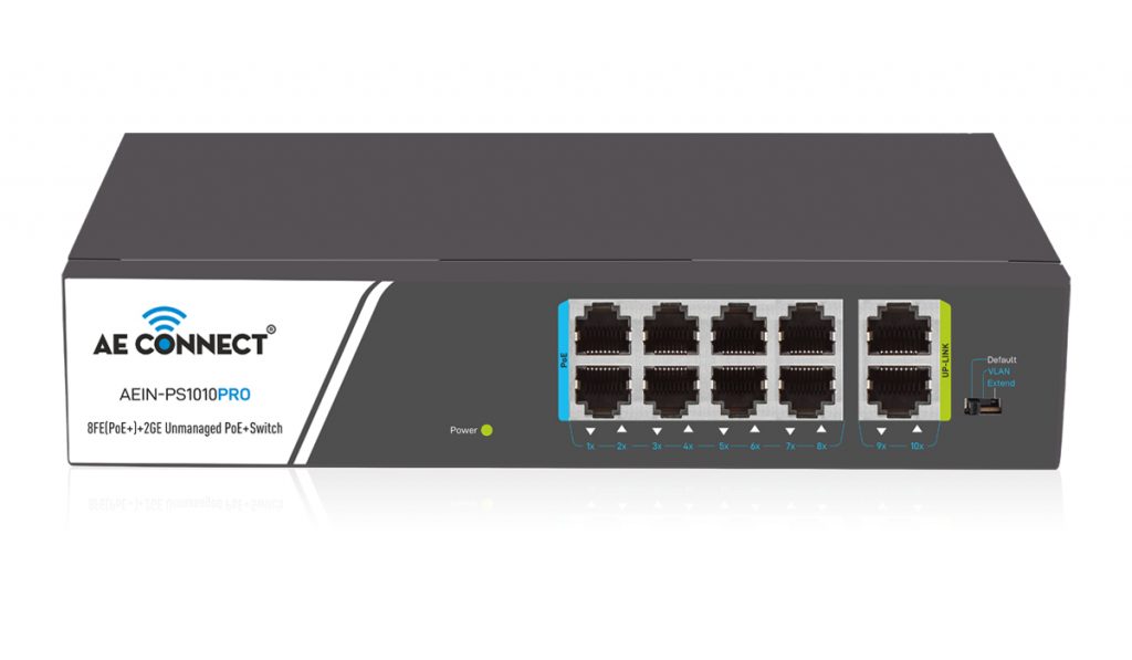 8 Port PoE Switch for CCTV & IP Camera Networks