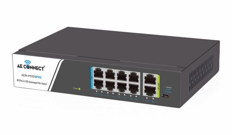 24 port PoE switch - 24×10/100 PoE+, 250 W, 2 SFP uplinks
