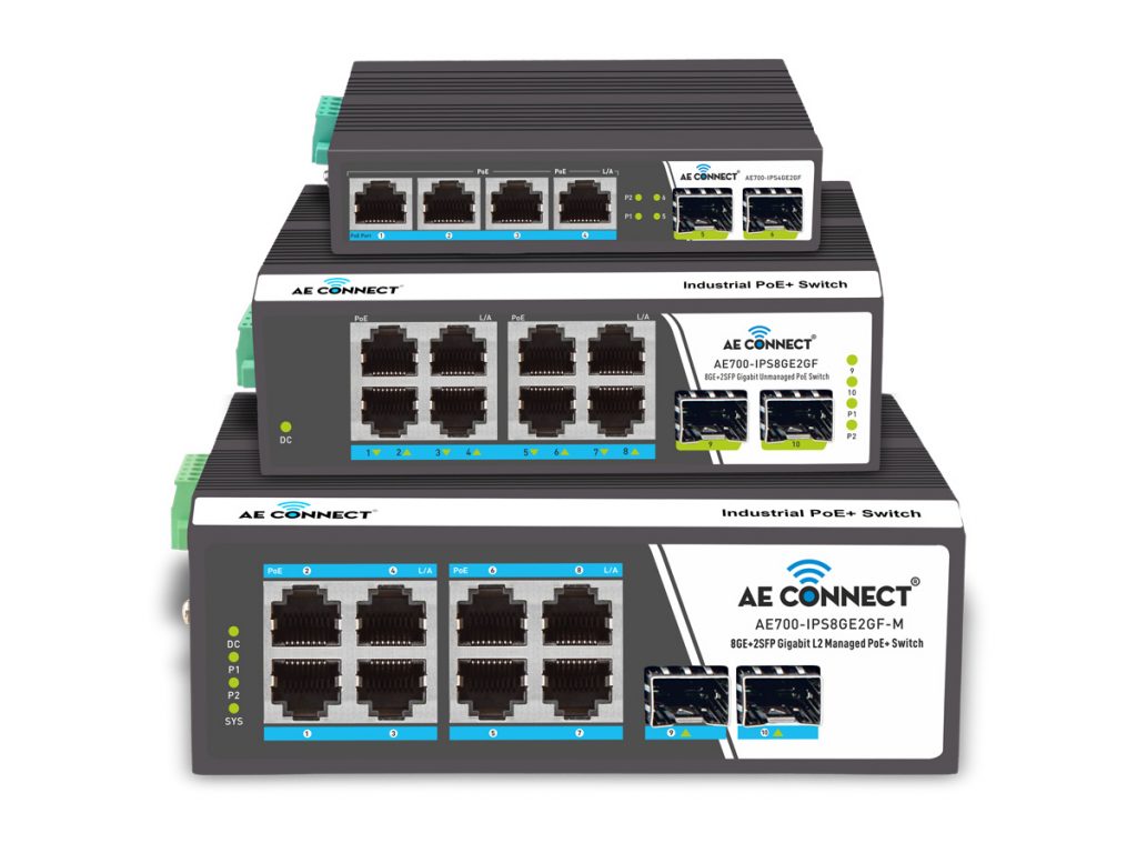 Managed Industrial PoE Switches