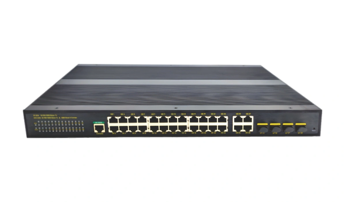 AE700-IPS24GE4GC-M 24-Port Industrial L2 Managed PoE+ Switch