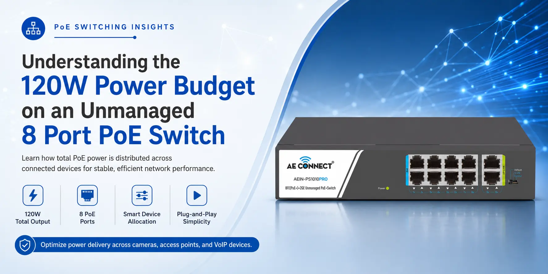 8 Port PoE Switch
