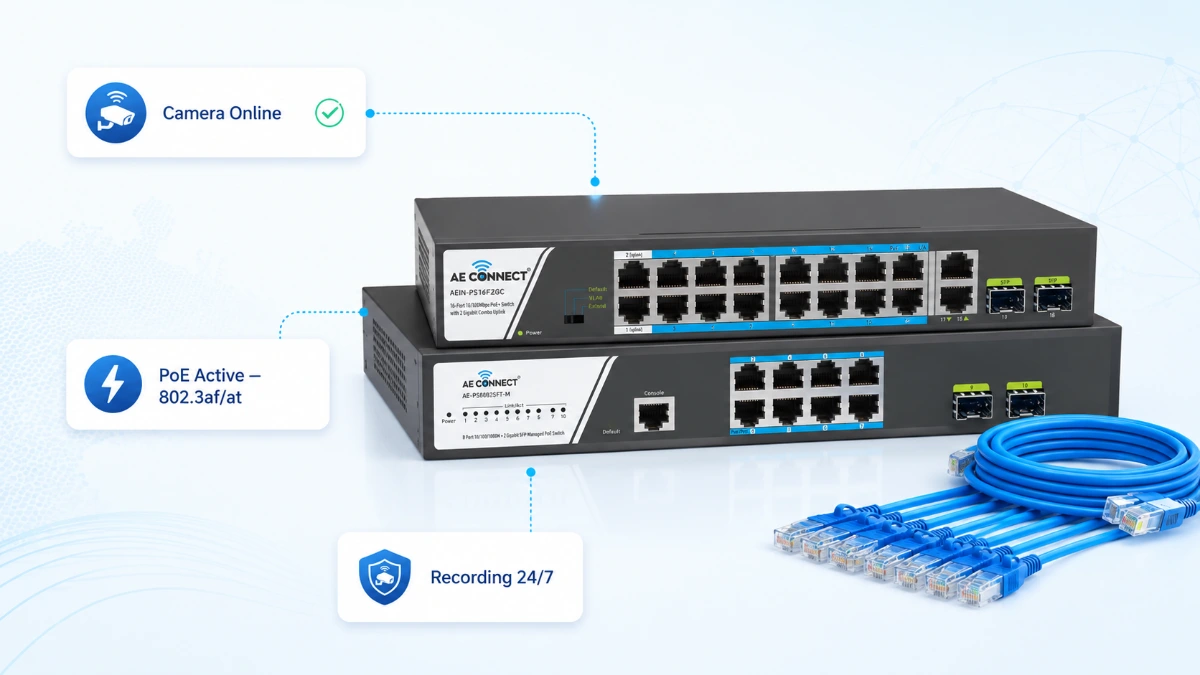 IP Surveillance Network Infrastructure by AE Connect